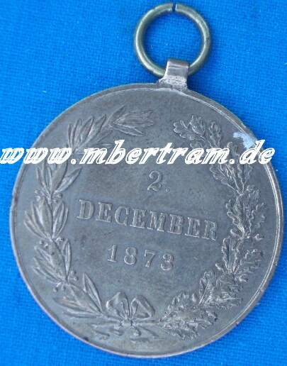 Medaille zur Erinnerung an den 2. Dez. 1873, Franz Joseph