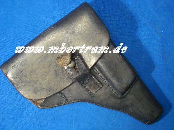 Schwarze WH Standart 7,65er Leder Pistolentasche