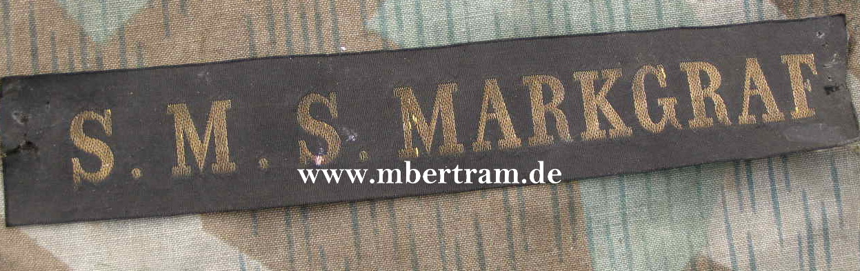 Kaiserliches Mützenband, "S.M.S. Markgraf"