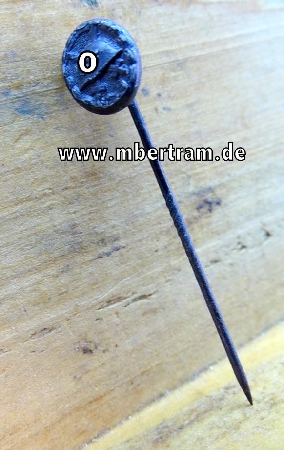 Verwundetenabzeichen in Schwarz,  1939 - Miniatur,  9 mm