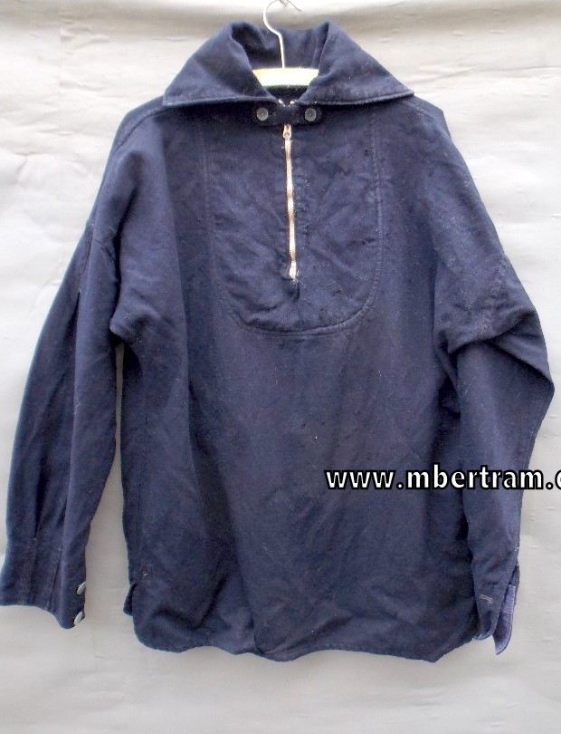 Kriegsmarine dunkelblaue Matrosenbluse mit Reißverschluss