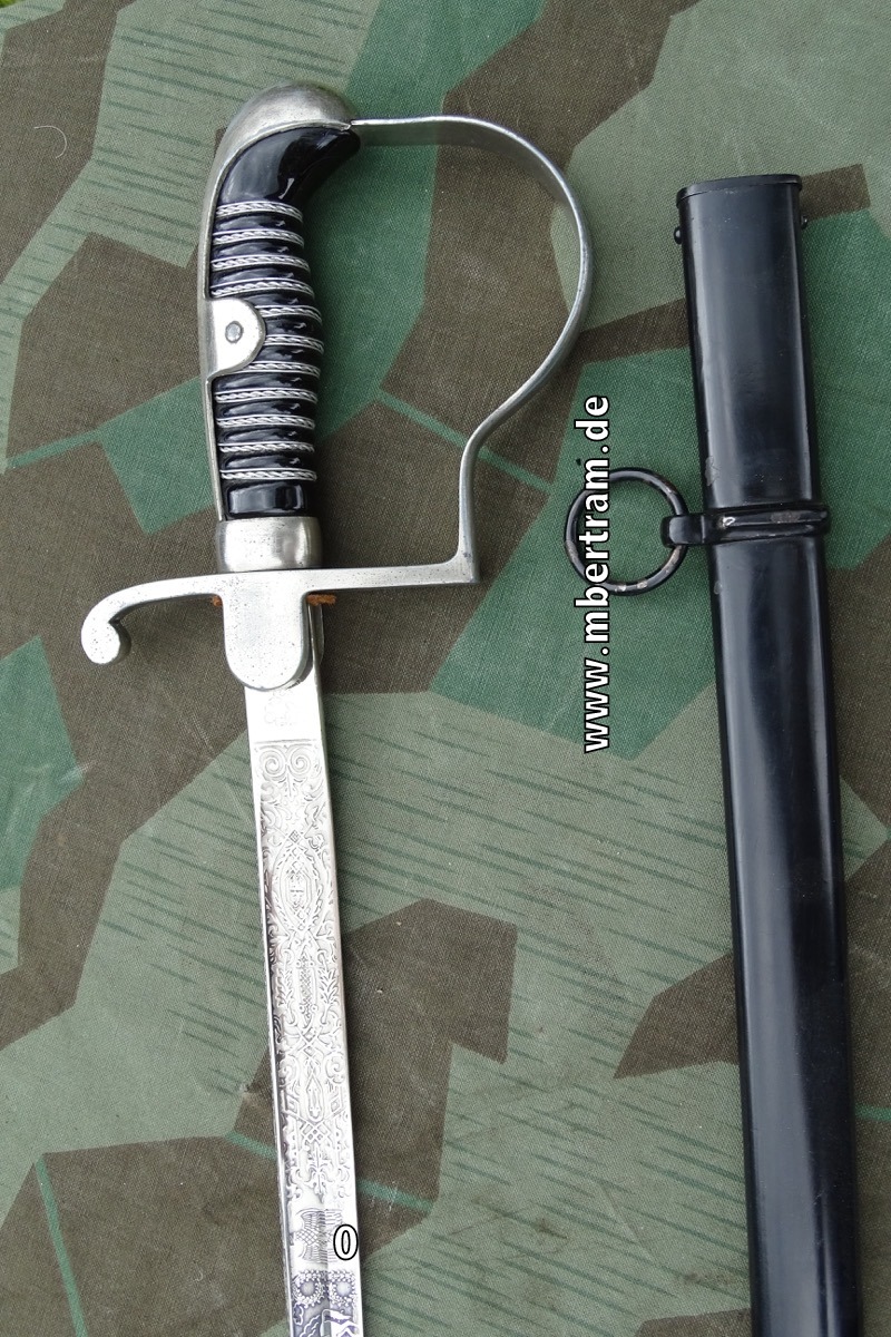15775-10 Wehrmacht Kavallerie Einheitssäbel mit Klingenätzung um 1936, SELTEN