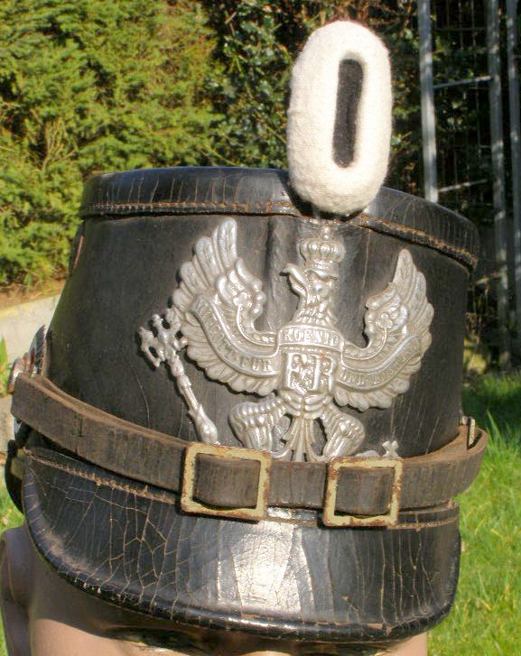 Preußen Tschako Mannschaften feldgrau Jäger-Bataillon