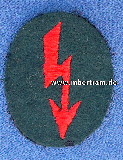 Ärmelabzeichen Wehrmacht Heer Artillerie, Funker um 1940
