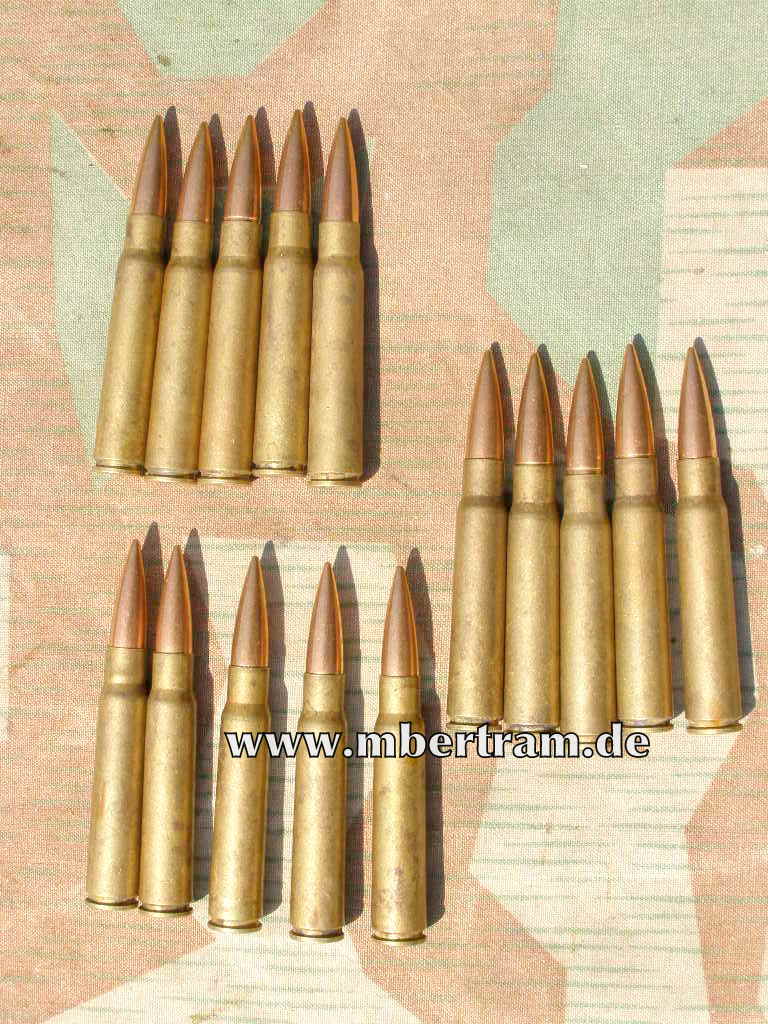 K 98 / K 43 - 15 Deko Messing- Originalpatronen " auy 42"