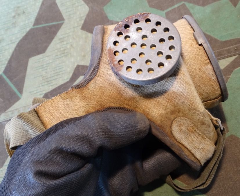 Staub Fillter Maske 30er Jahre, deutsch, verwendet im Luftschutz