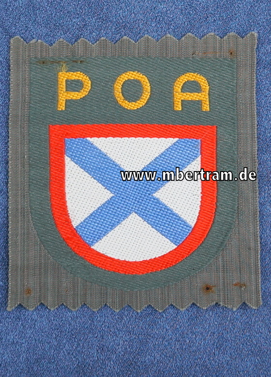 Ärmelabzeichen Wehrmacht Heer, russische Befreiungsarmee "POA"