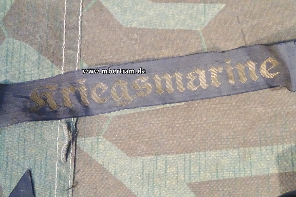 Mützenband "Kriegsmarine " Metallfadenstickerei ca. 174 cm, sehr lang