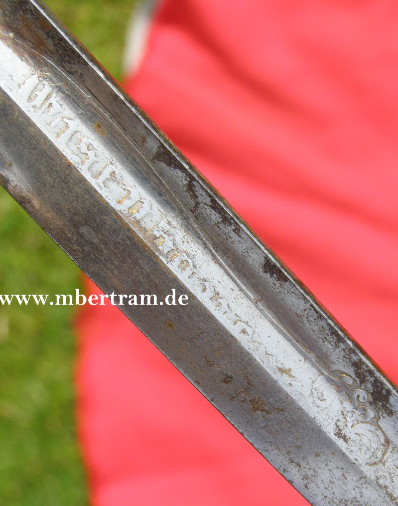 10287-12 Preußen Füsilier Offizierssäbel , " Eisenhauer"