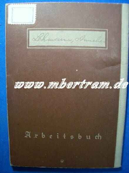 Arbeitsbuch Deutsches Reich. Kriegsausführung