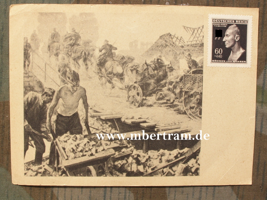 Propaganda Postkarte, Herausg. OKW, Feldpost , SS Marke