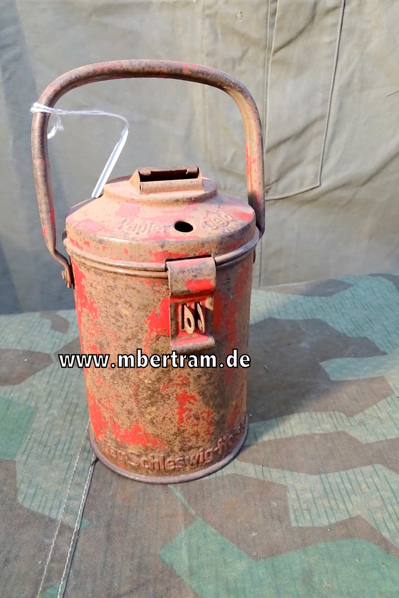 Sammeldose/ Spendendose WHW " Gau Schleswig Holstein " rot