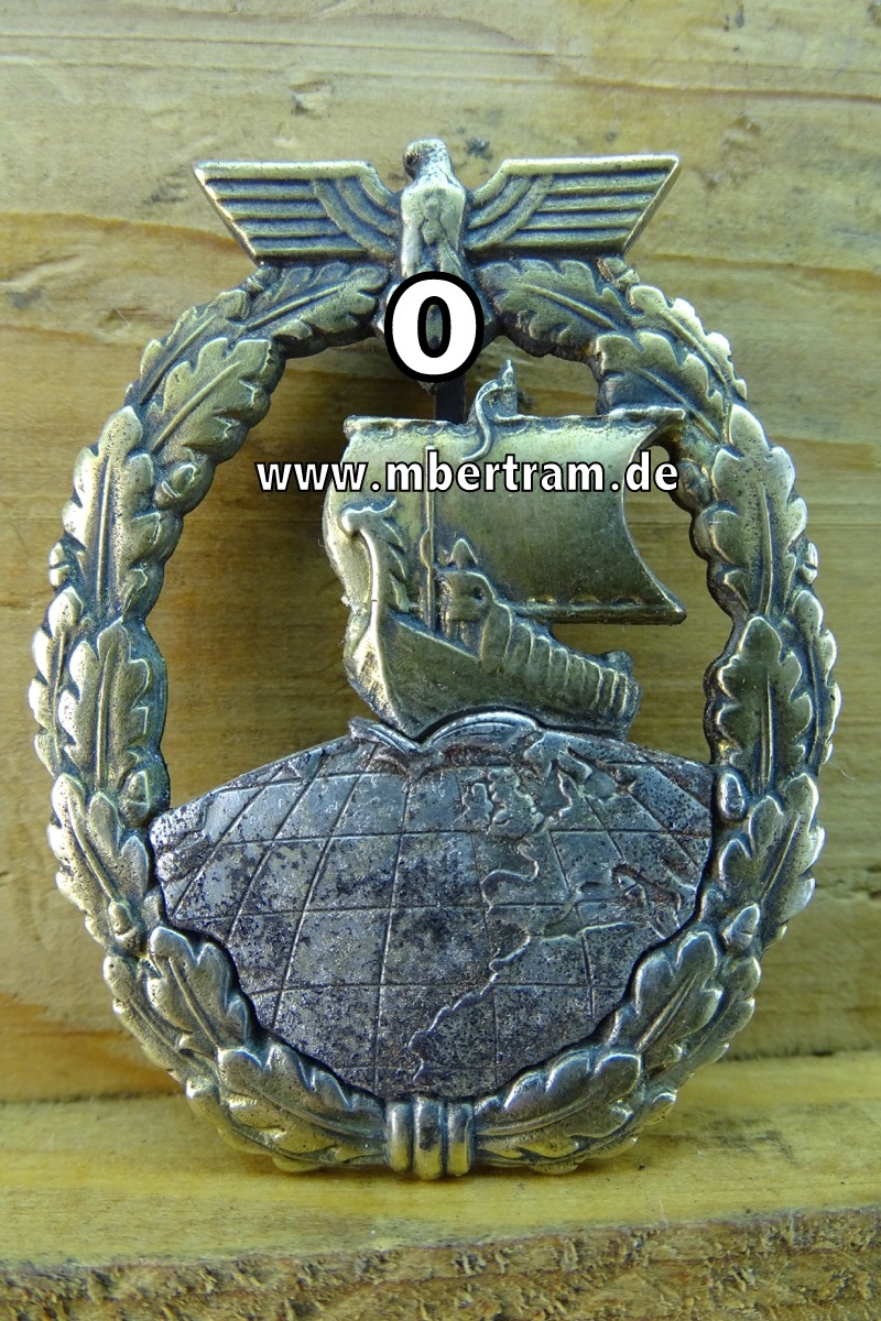 Hilfskreuzerkriegsabzeichen, Buntmetall, ohne Herstellermarke