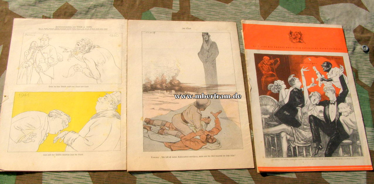 11148-9 9 Ausgaben, Satireheft " Kladderadatsch" 1 9 4 1