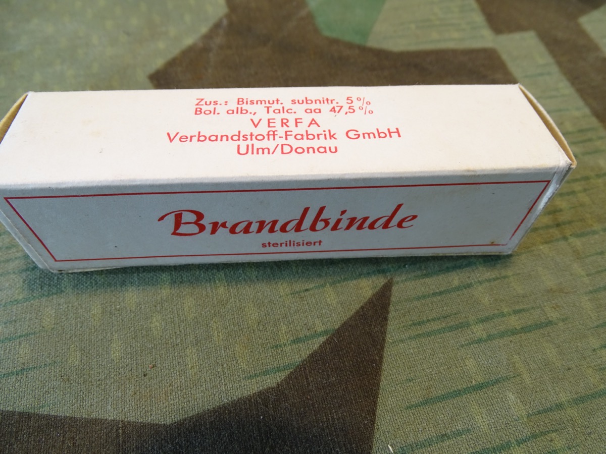 Brandbinde 2 m Lang 10 cm breit, Verfa Ulm.  Sanitätsmaterial, Verbandkasten 