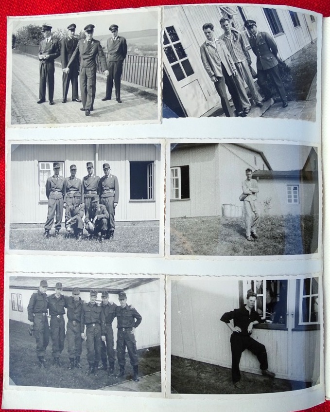 Fotoalbum , frühe Bundeswehr, Tarnanzüge, Panzer, Hubschrauber, Noratlas, Borgwart