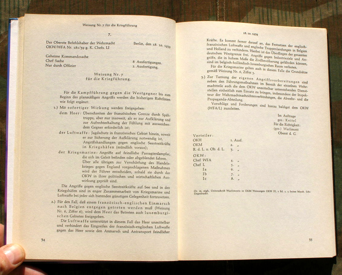 Hitlers Weisungen für die Kriegsführung 1939 - 1945