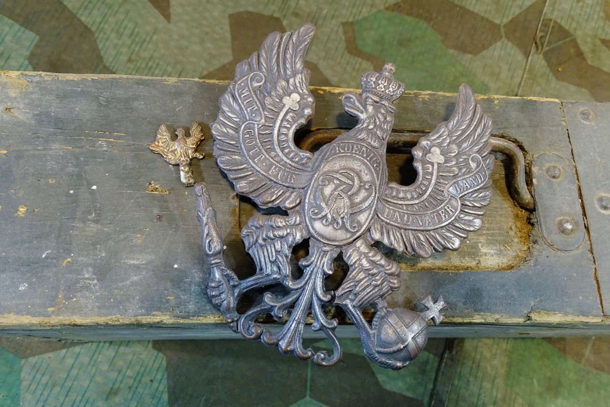 Preußen Adler für eine Pickelhaube Mannschaften Pioniere mit ovalem FWR
