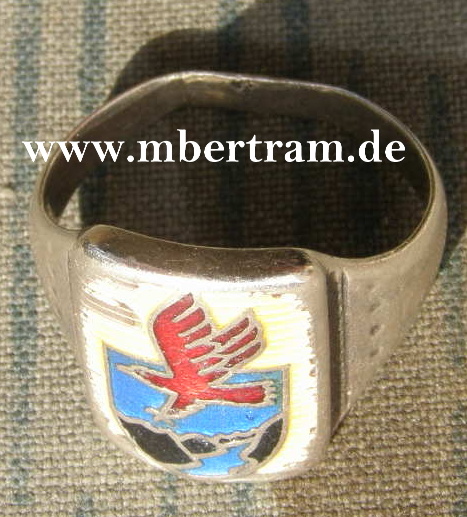 Luftwaffe silberner Fingerring Luftwaffen Geschwader, Silber