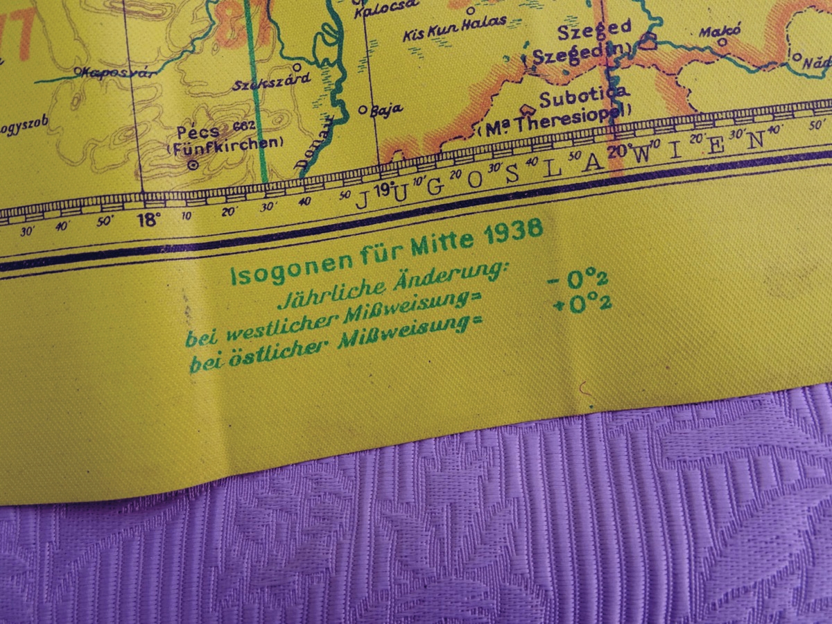 Luftwaffe Navigationskarte in Merkatorprojektion (Britische Inseln)