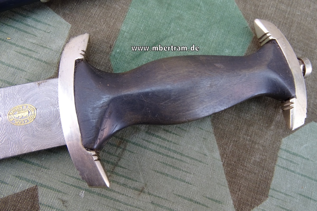 17529-16 Frühe Teilreplik: SS Ketten Ehrendolch mit geätzter, vergoldeter Klinge, Eickhorn