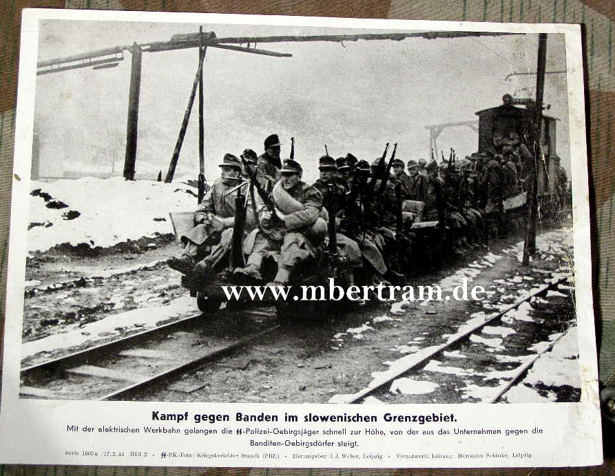 SS Polizei Gebirgsjäger zum Einsatz gegen Banditen 1944