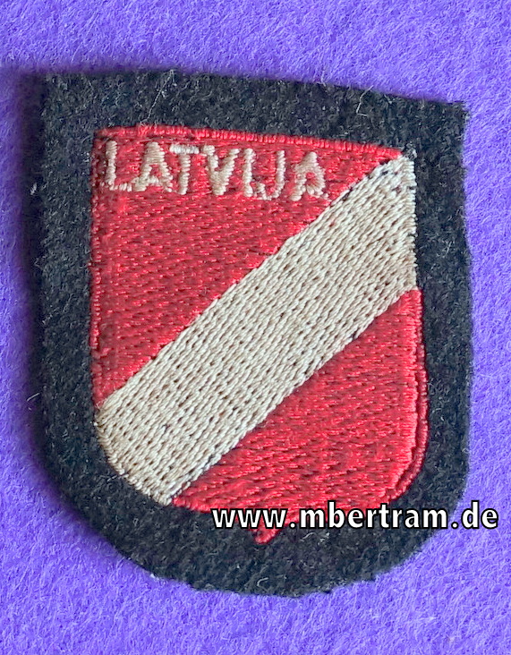 Ärmelschild lettische Freiwillige der Waffen-SS