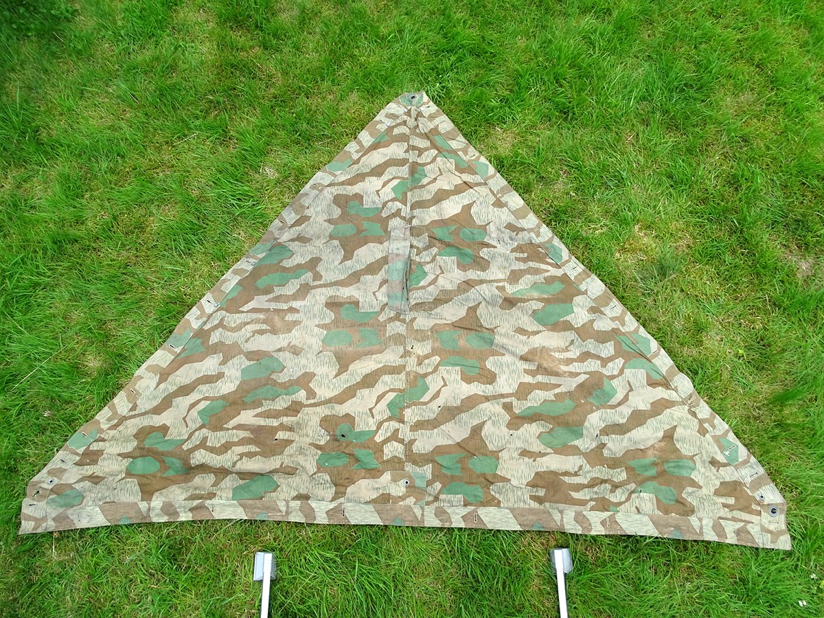 Dreieckszeltbahn Wehrmacht, Splitter Tarnmuster, um 1944 (7)