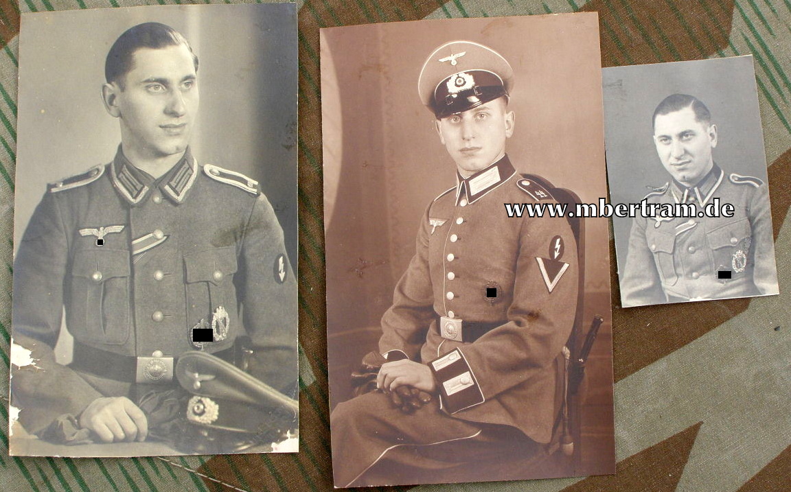 3 Fotos Nachrichten Unteroffizier, Inf. Rgt. 44