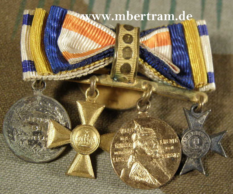 4er Miniaturenschnalle: Allg. Ehz.Preuss.2Kl., pr. MDA15 J.,...