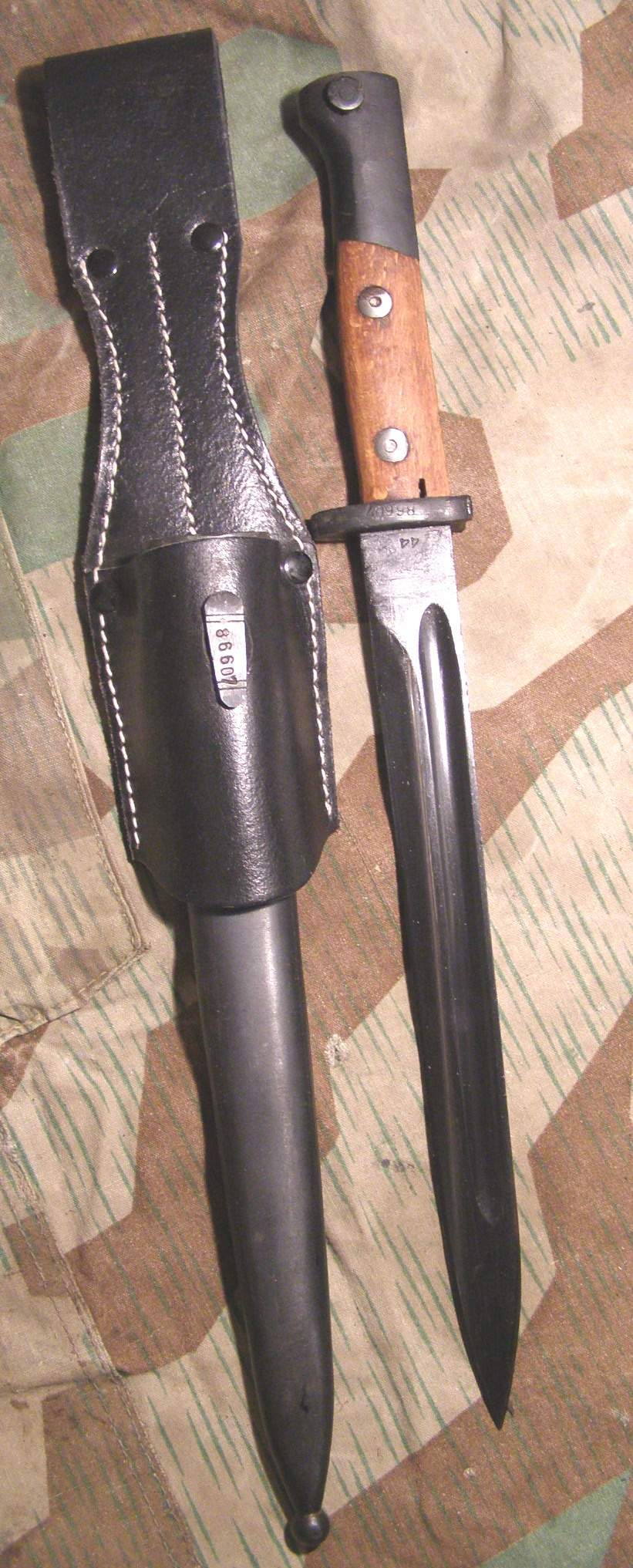 K 98 Bajonett, ausl. Fertigung, Wehrm. Repro Koppelschuh
