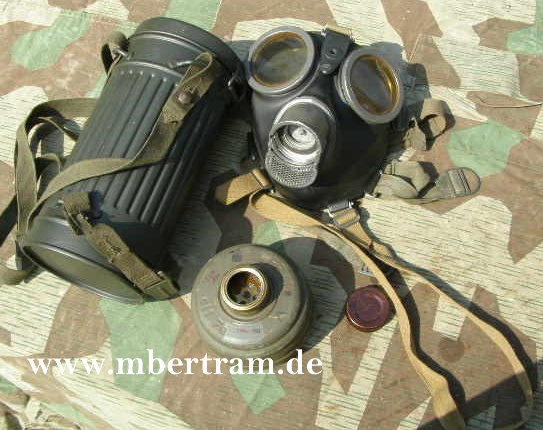 Panzertruppe, GASMASKE, MITTELHOHE DOSE, Hst., 1939