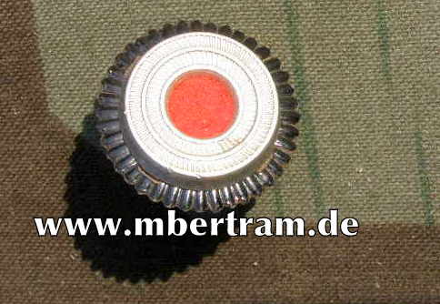 Wehrmacht Kokarde für die Schirmmütze, Metall, flach