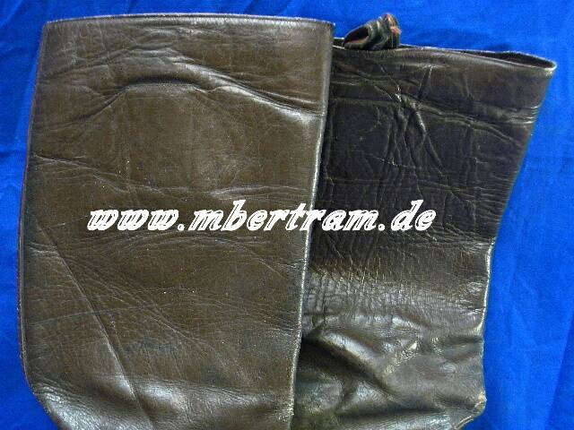 Braune Luftwaffen Offiziers Lederstiefel. Hst. 1938