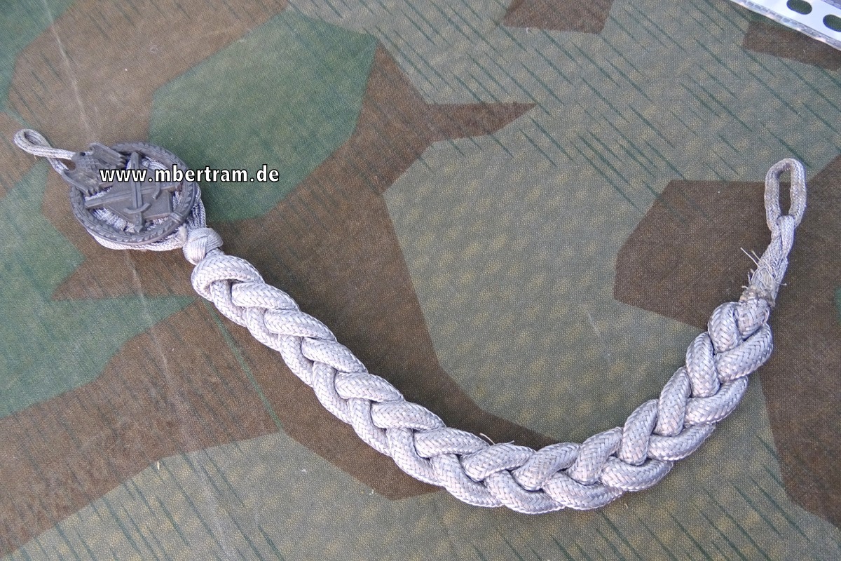 Wehrmacht Heer - Schützenschnur neuer Art Infanterie, 1 Eichel, mit Expertise