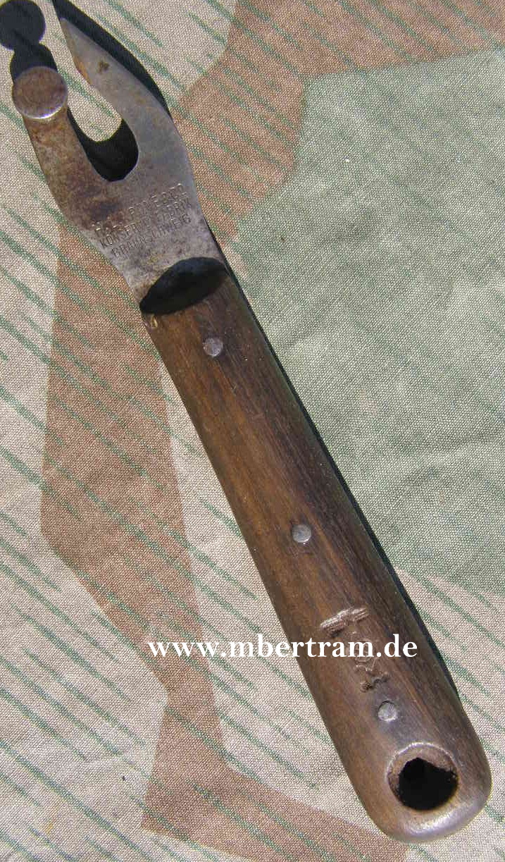 Wehrmacht Kriegsmarine Dosenöffner, KM Abnahme, Hst.
