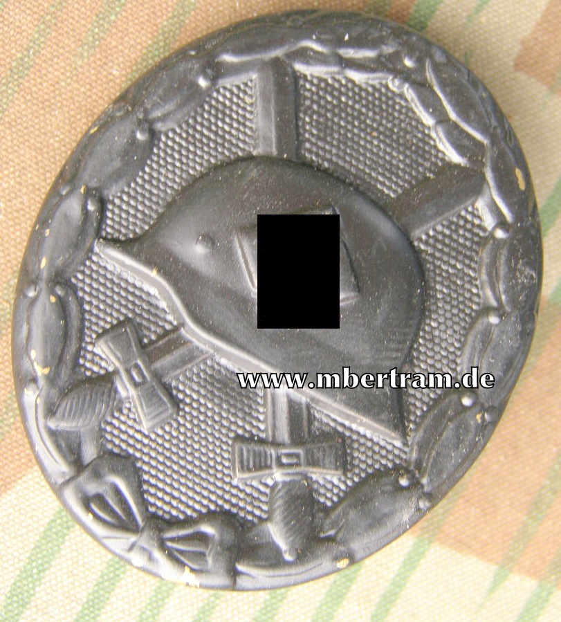 VERWUNDETEN ABZEICHEN 1939 IN SCHWARZ, Messing