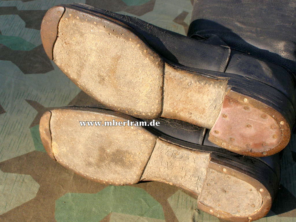 Wehrmacht Offiziersstiefel, große Größe ca. 42/43