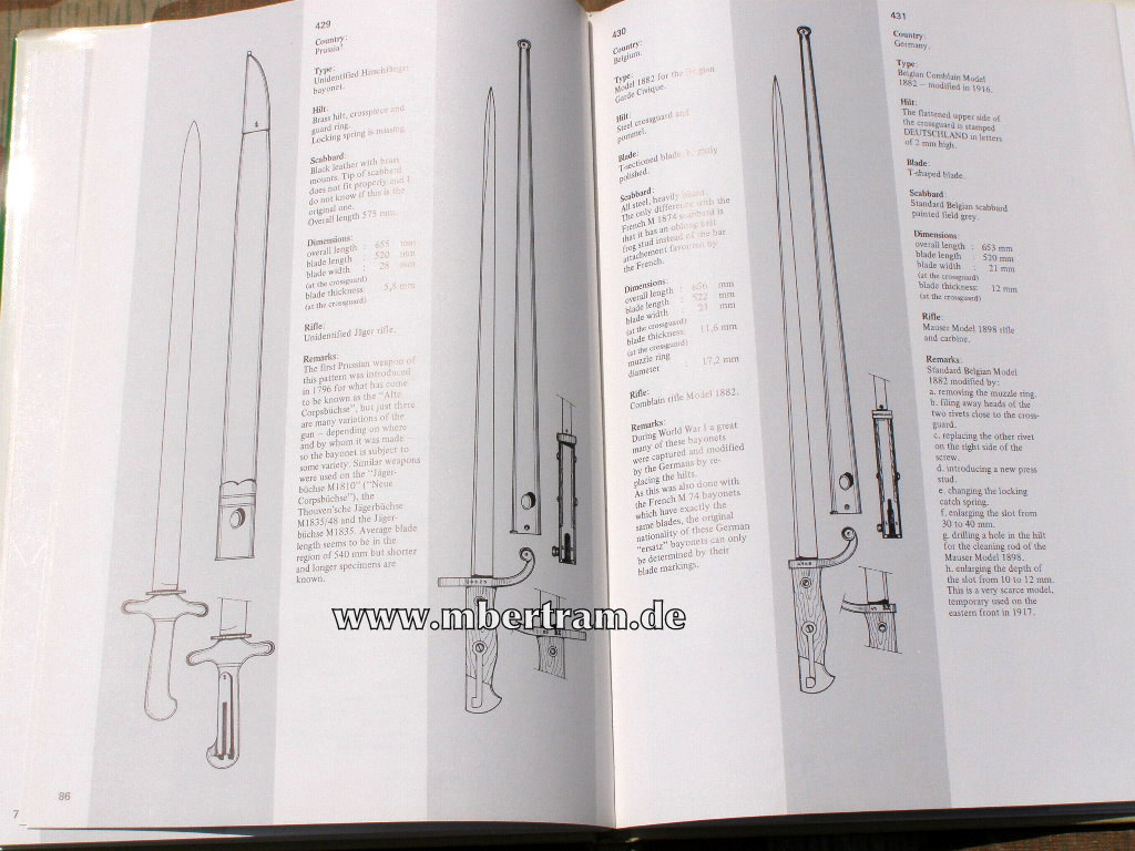 12772-8 Kiesling, Paul: Bayonets of the World. Volume 1,2.3.4