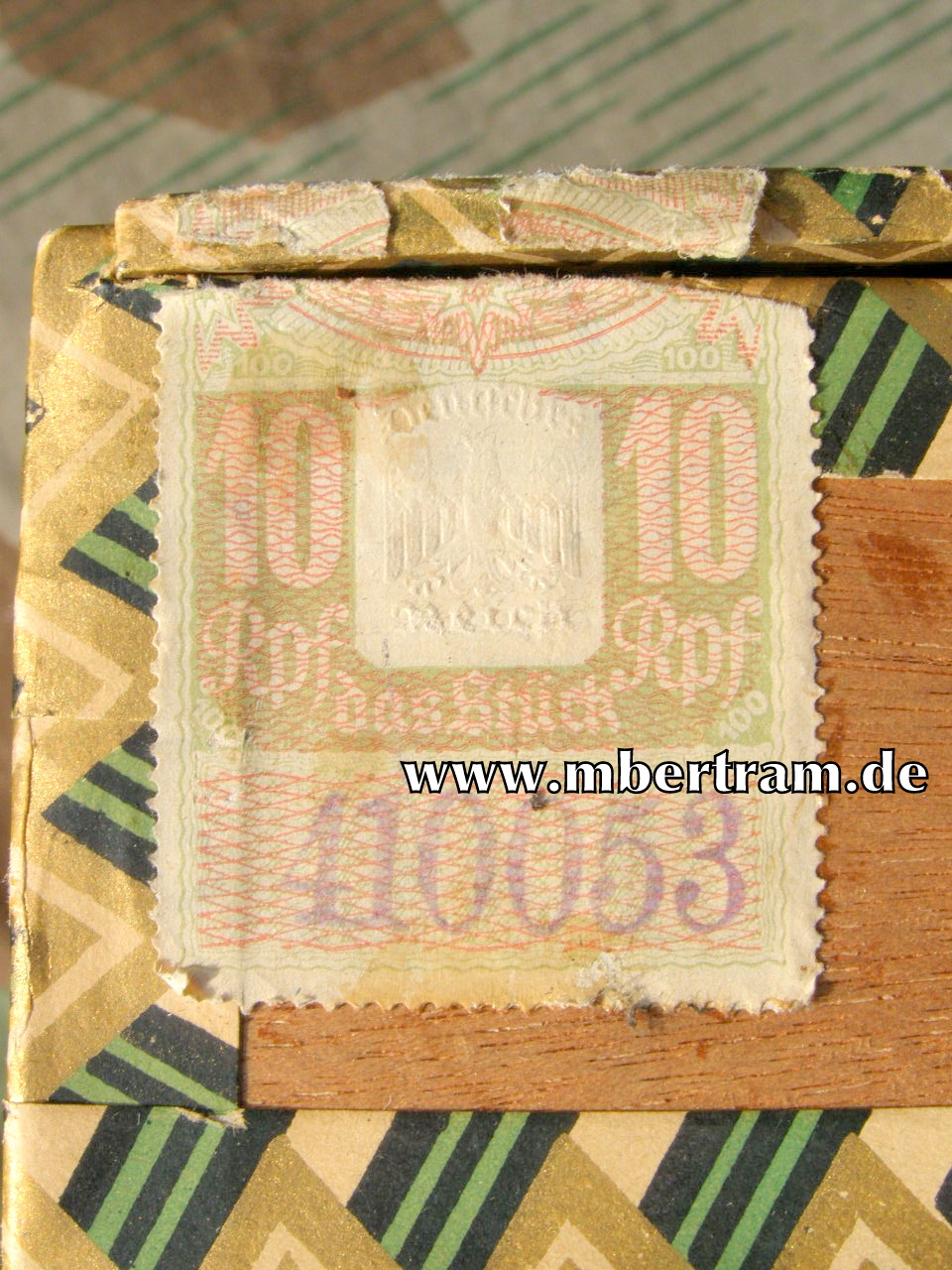 Zigarren Kiste, 100 Stück "Kleine Löwen" Zigarren, 1932