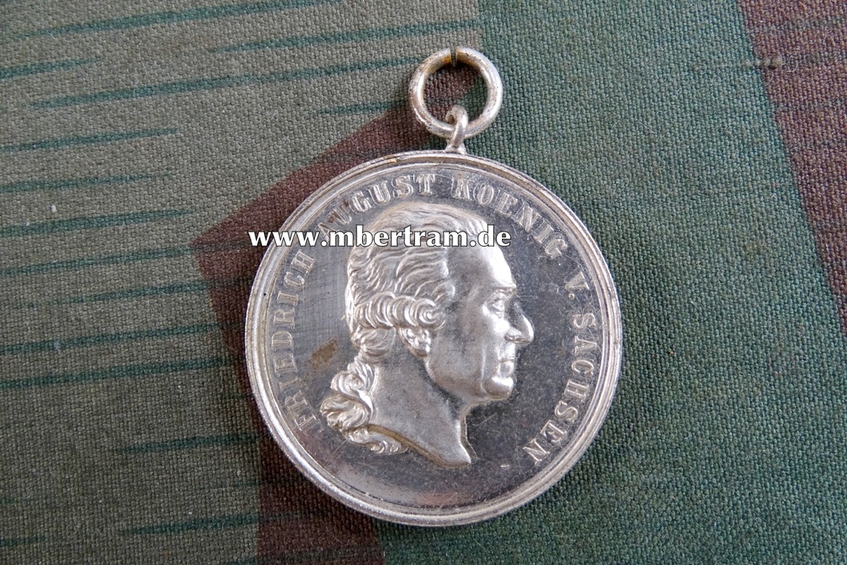 Königlich sächsische militär St. Heinrichs Medaille in silber