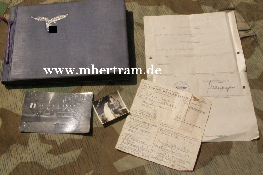 Dienstzeit Fotoalbum, Dokumnete: Polizei, Luftwaffe KG. 54
