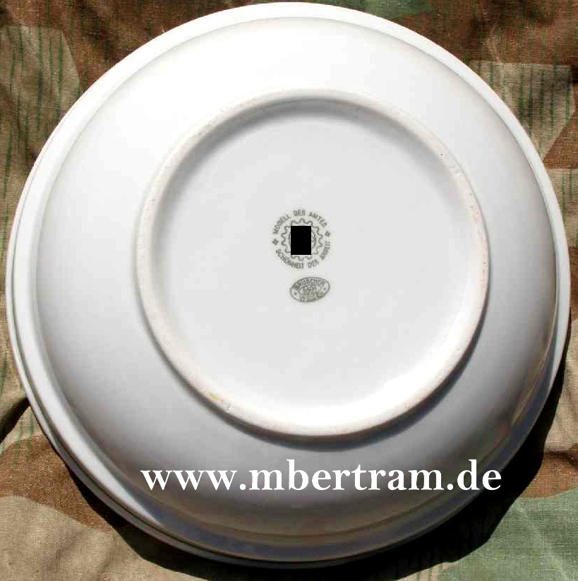 DAF tiefer Porzellan Eintopf -Suppen Teller /  Servier Schüssel, WS, Bauscher Weiden, Zahnrad/ HK