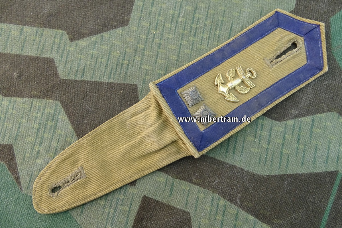 Einzel Schulterklappe kaiserliche Marine Artilerie, beige Tropenbekleidung