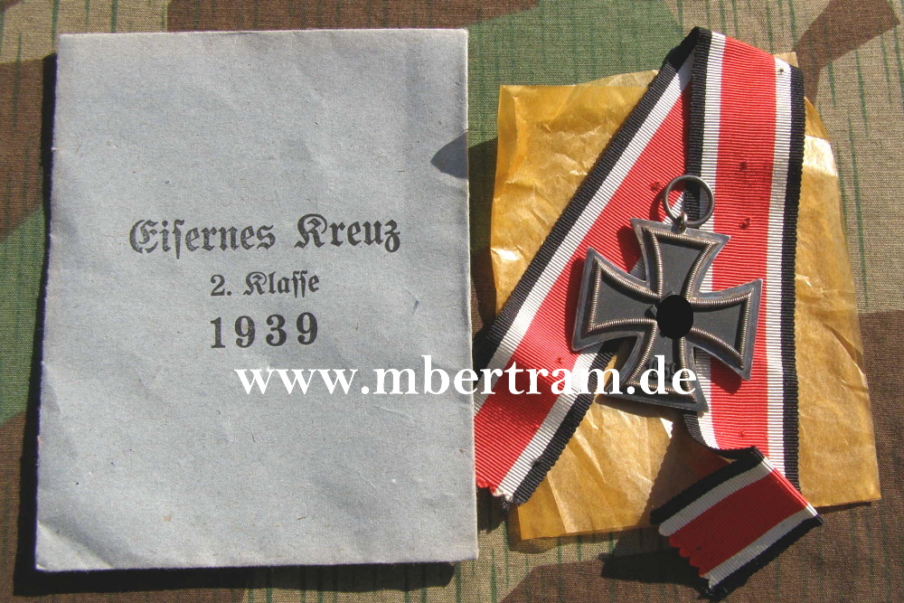 EK 2 1939, BAND, VERLEIHUNGSTÜTE , Orginal Packpapier
