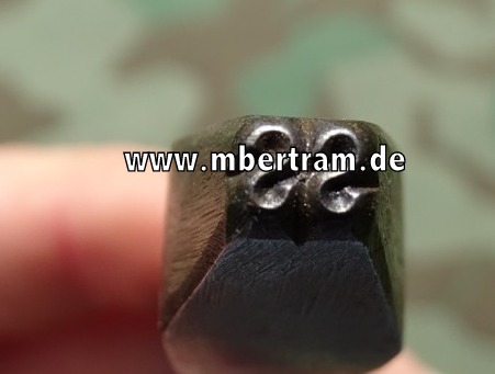 Metal Prägestempel SS aus Solinger Blankwaffenfirma , 4 mm