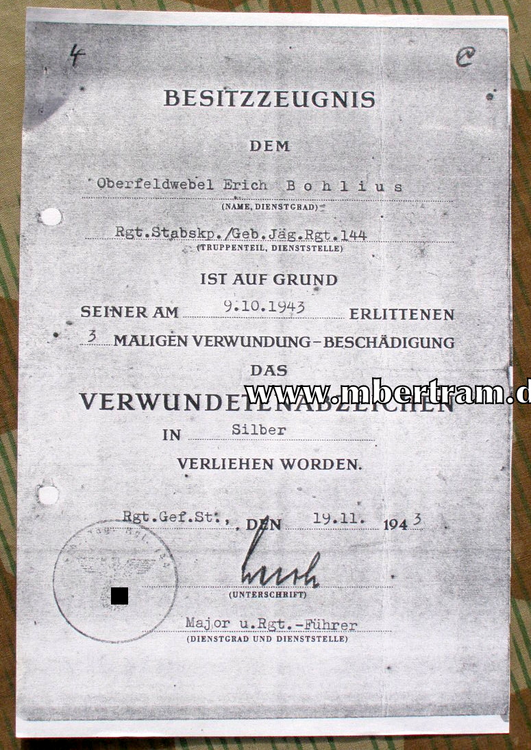 12034-37 1957er Nachlass eines Deutsches Kreuz in Gold Trägers