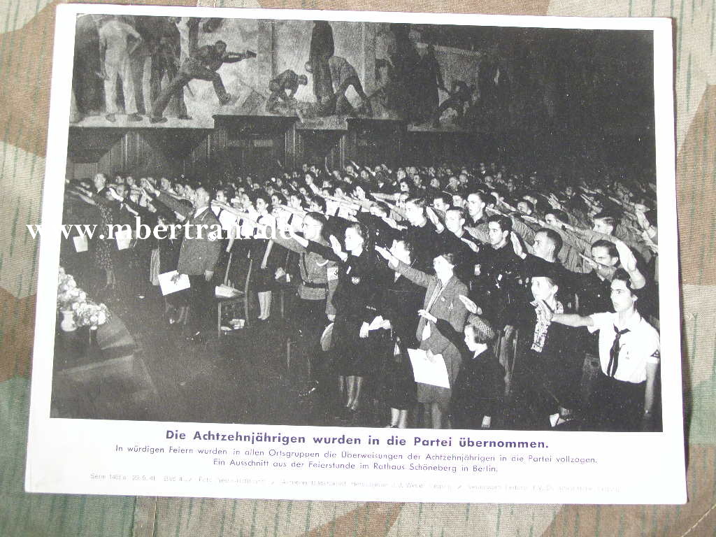 Die 18 jhr. von HJ u BDM wurden in die Partei übernommen