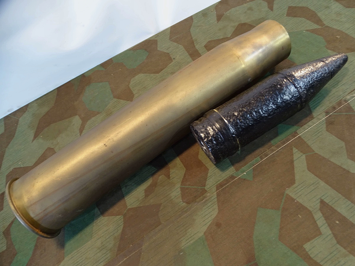 Deko-Panzer Granat Patrone 7,5 cm KWK 40, Sturmgeschütz Wehrmacht / Waffen SS
