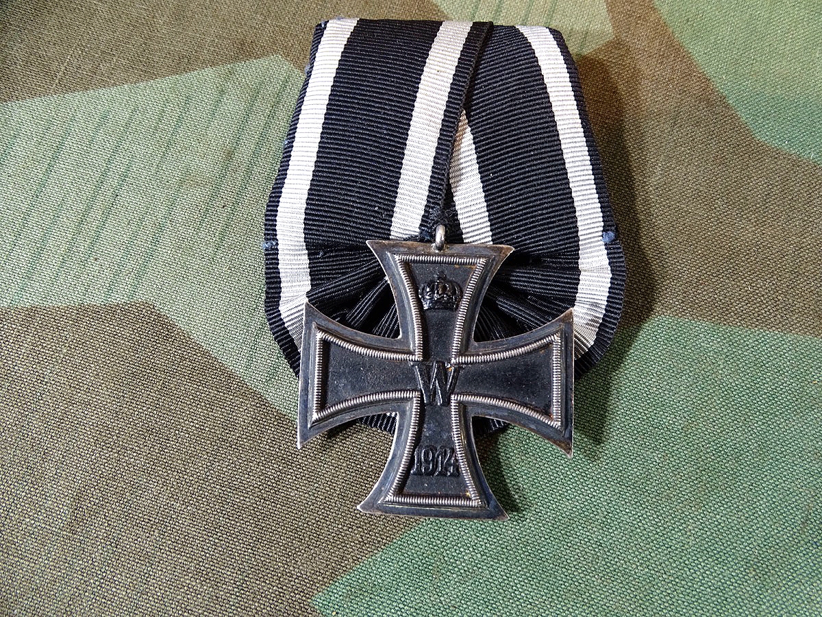 Eisernes Kreuz 2. Klasse 1914 an Einzel Bandspange mit Rosette